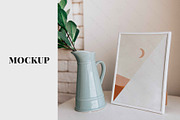 A4 Frame Mockup on a table, a Print Template by HeraclesVisuals (Thumbnail 1 of 2)