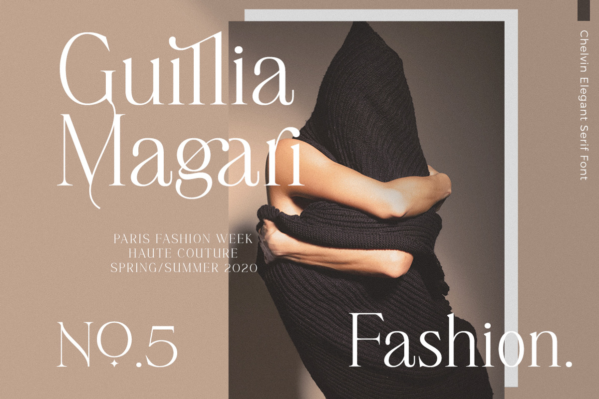 Chelvin Elegant Serif, a Serif Font by Dora Typefoundry (Photo 3 of 20)