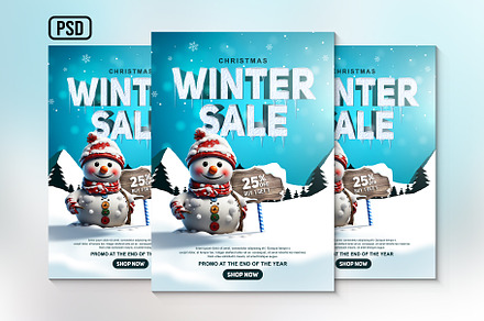 Christmas Winter Sale Poster