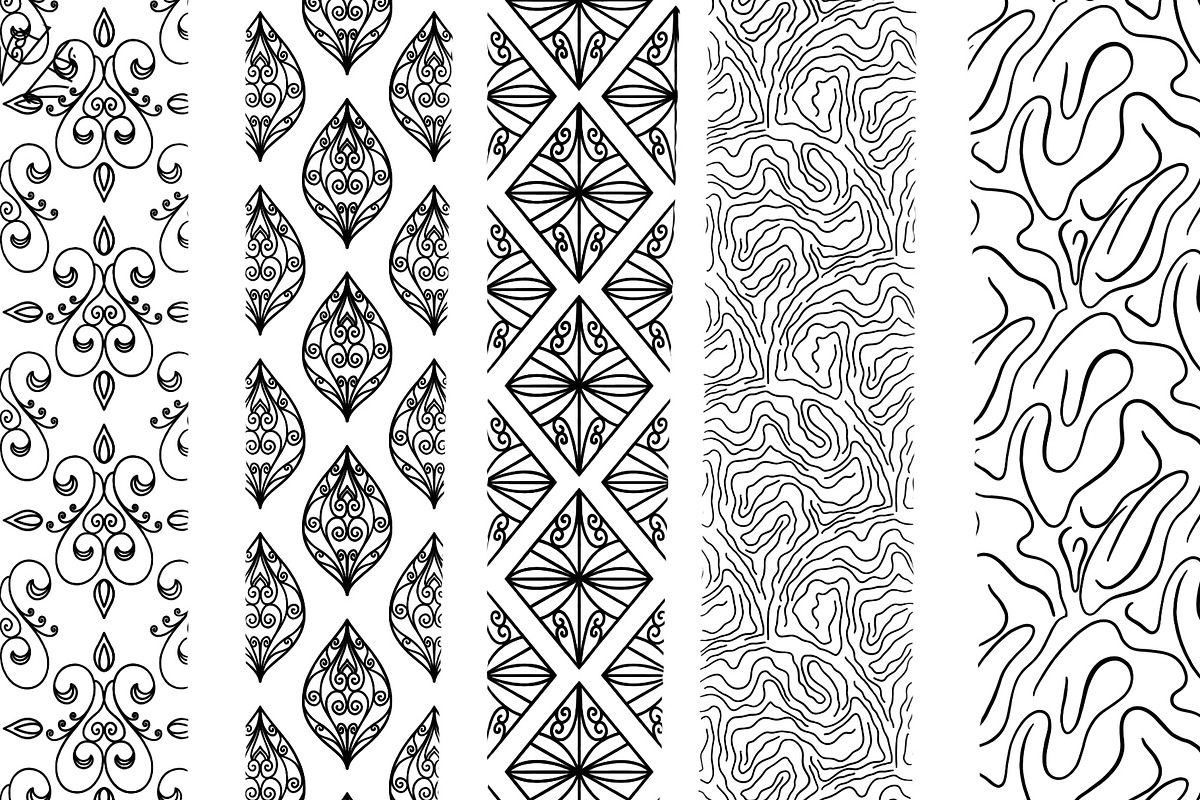 Procreate Seamless Pattern Brushes, a Brush Add-On by aivos (Photo 8 of 12)