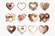 Boho Valentine Clipart PNG, a Seasonal Illustration by MyLittleMeow (Thumbnail 5 of 7)