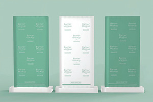 Banner Exhibition Mockup, an Advertising Mockup by skybluecreative