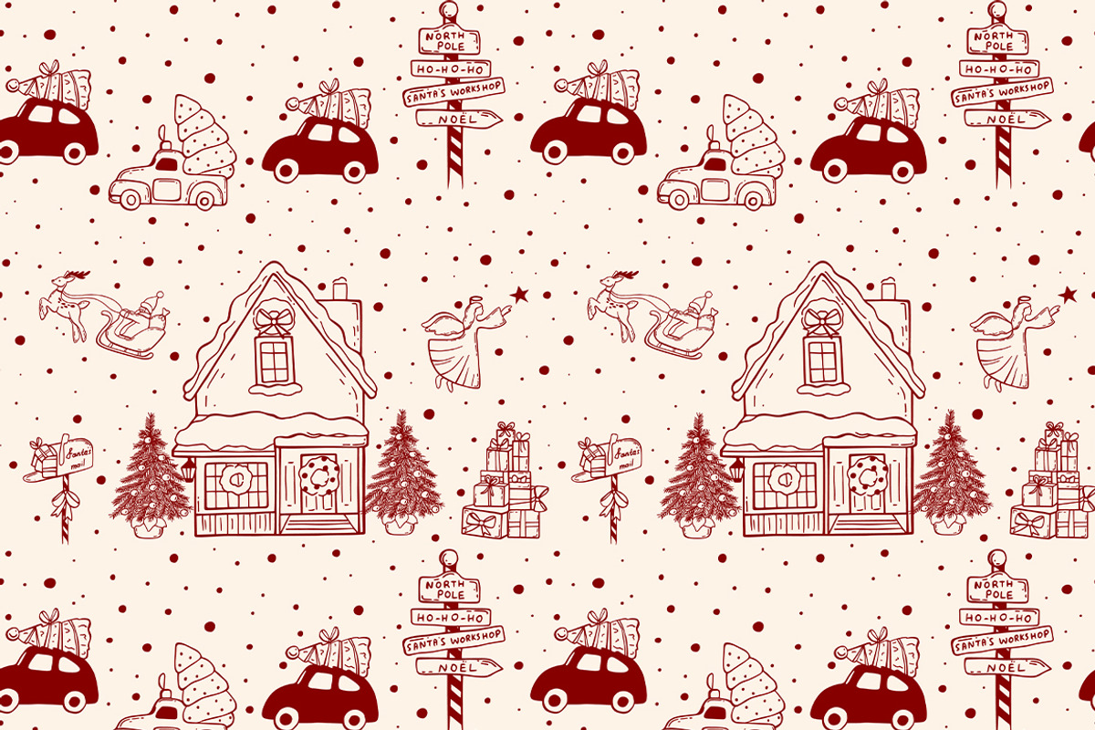 Whimsical Set Cozy Christmas, a Seasonal Illustration by ViktoriyaD (Photo 12 of 20)