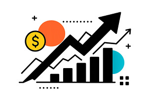 Vector illustration showing, a Finance Illustration by ZinetroN