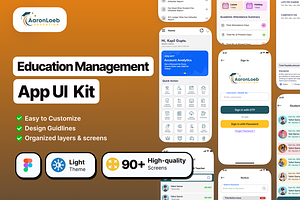 Pakkho E-learning Mobile App UI Kit, an UI Kit Template by piyush608
