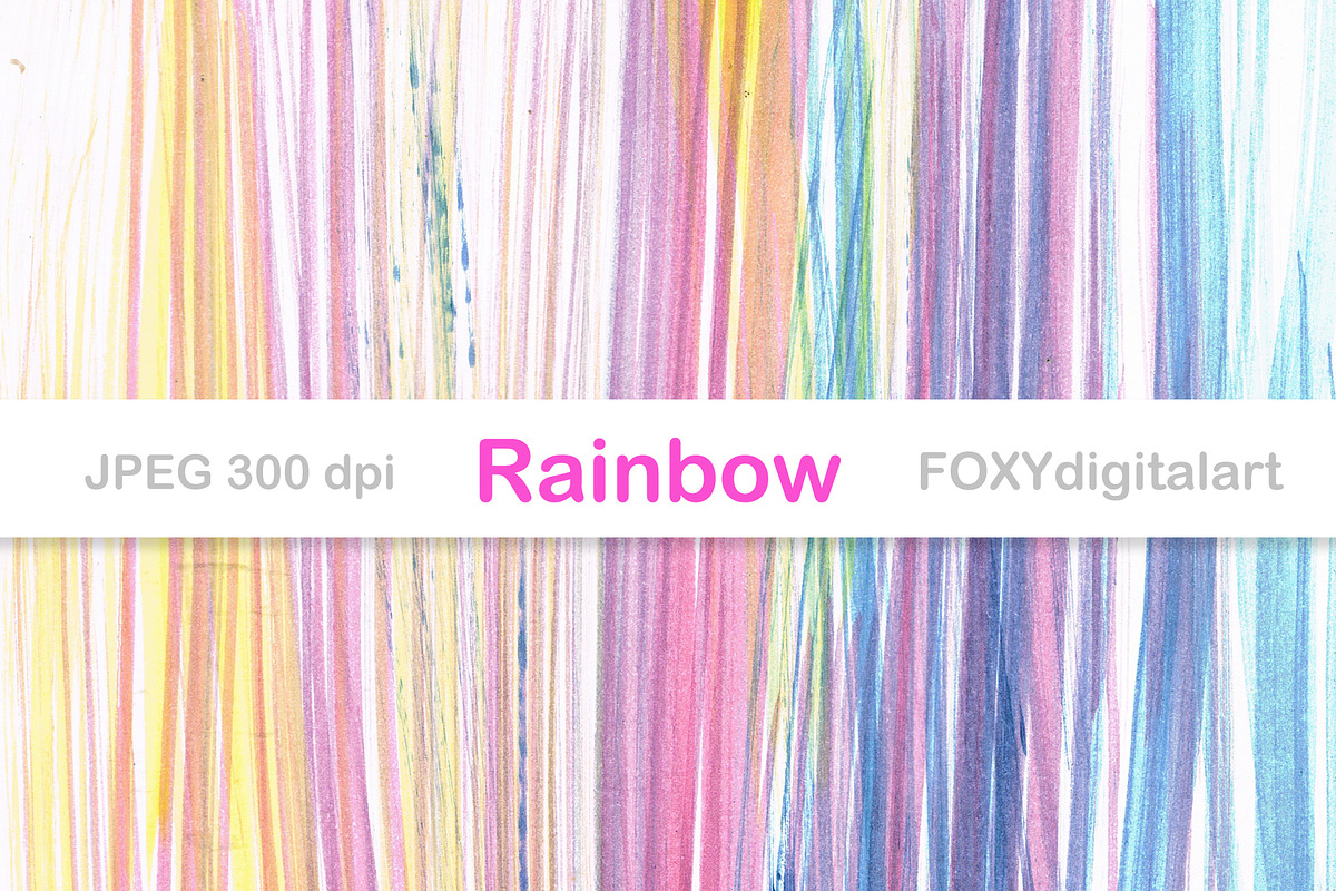 Ombre digital paper rainbow gradient, a Pattern Graphic by FOXYdigitalart (Photo 9 of 11)
