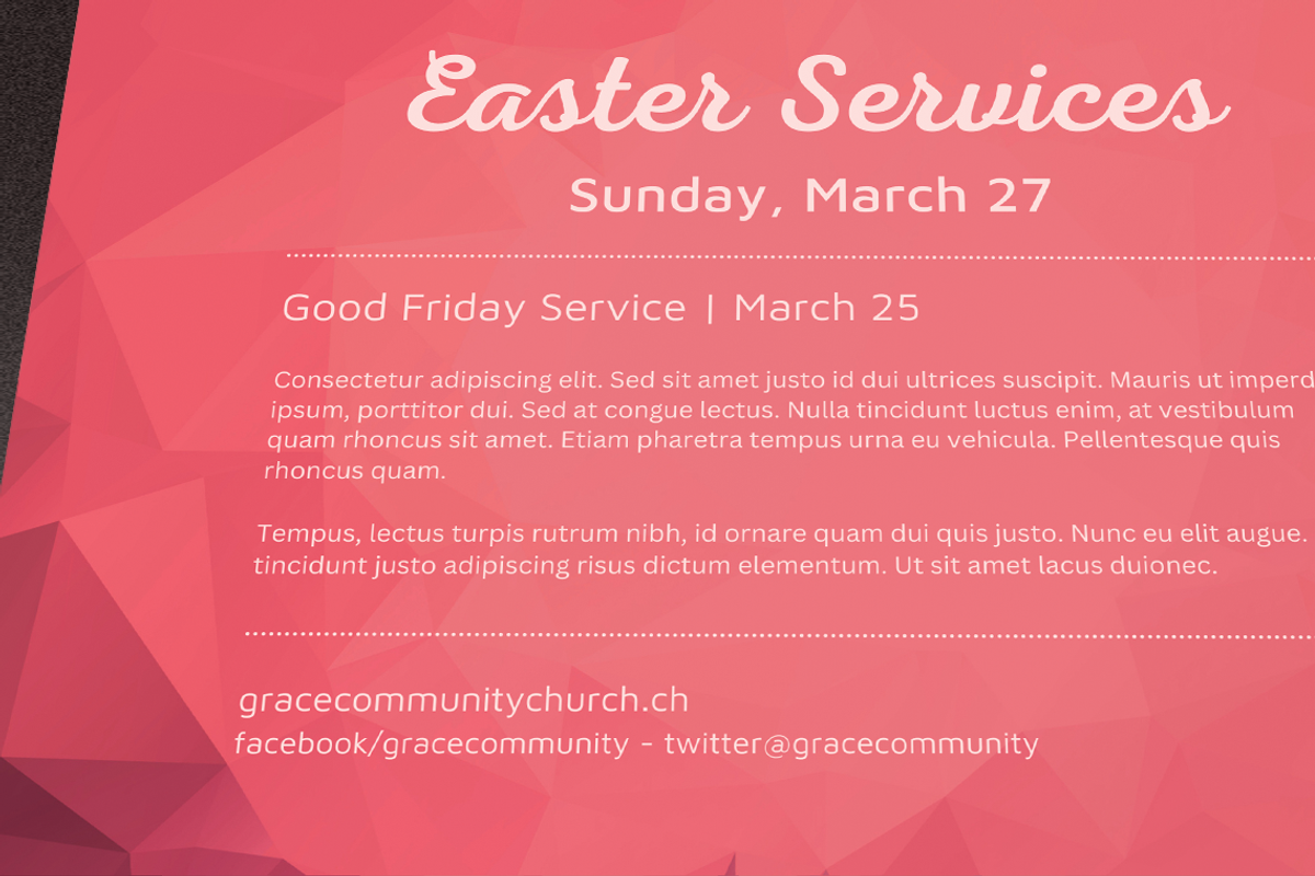 Easter Church Flyer Template | Canva, a Flyer Template by loswl (Photo 5 of 8)