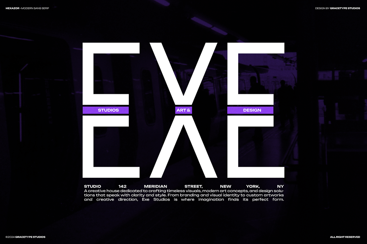 Hexazor | Modern Sans Serif, a Sans Serif Font by gracetype_studio (Photo 2 of 12)