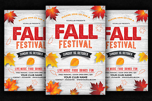 Fall Festival Flyer, a Flyer Template by DesignWorkz