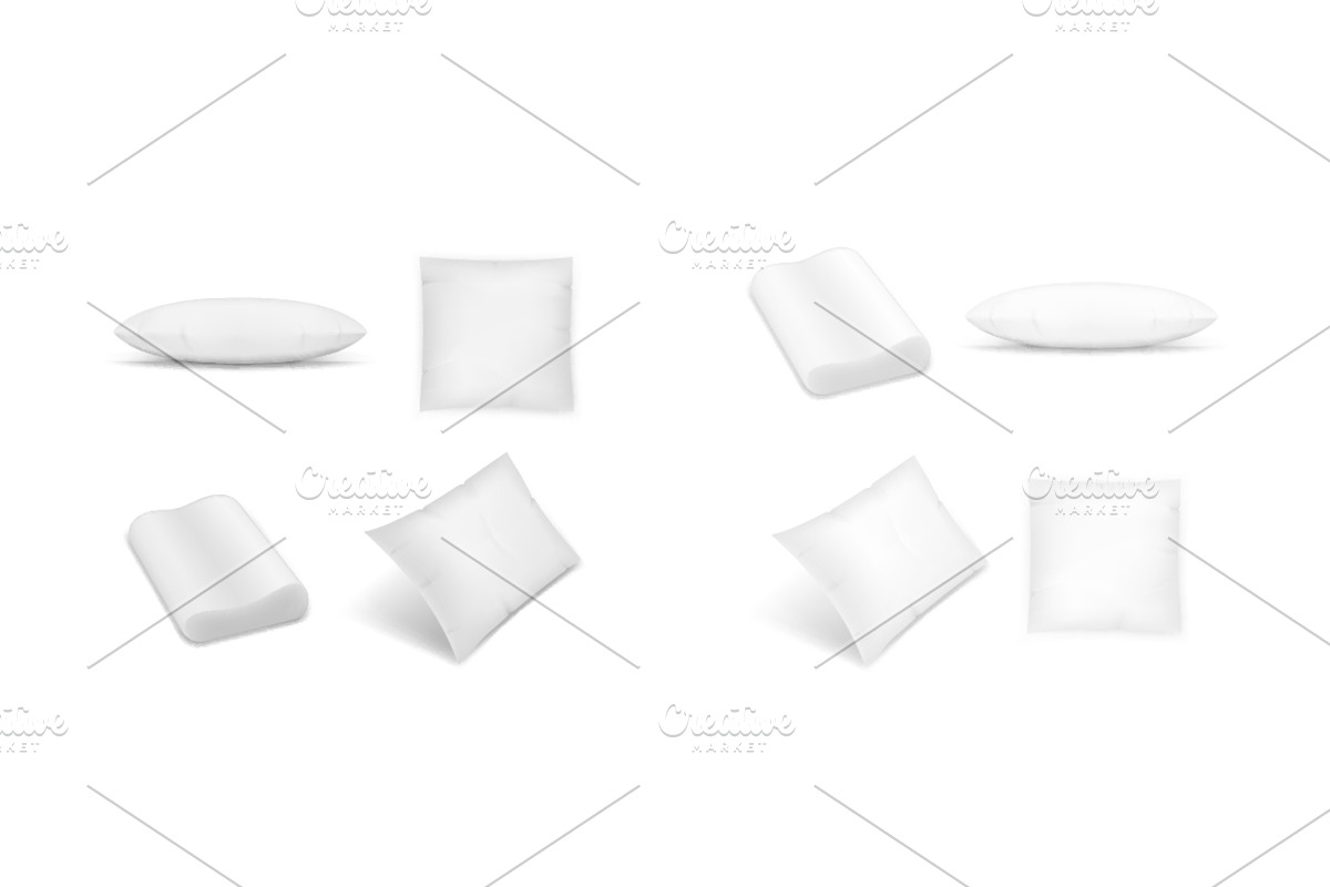 Realistic pillows set, an Object Graphic by majcot