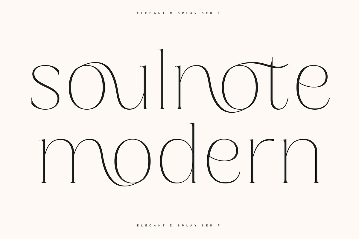 Soul Note Display - Unique Ligatures, a Serif Font by Glyphofik x GudPap (Photo 7 of 15)