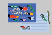 Creative Fathers Day Greeting Card, a Card Template by Neermana (Thumbnail 4 of 4)