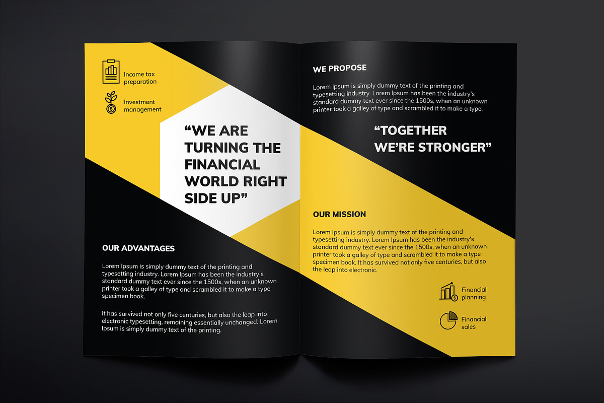 Financial Advisor Brochure Bifold, a Brochure Template by TemplatesNow!