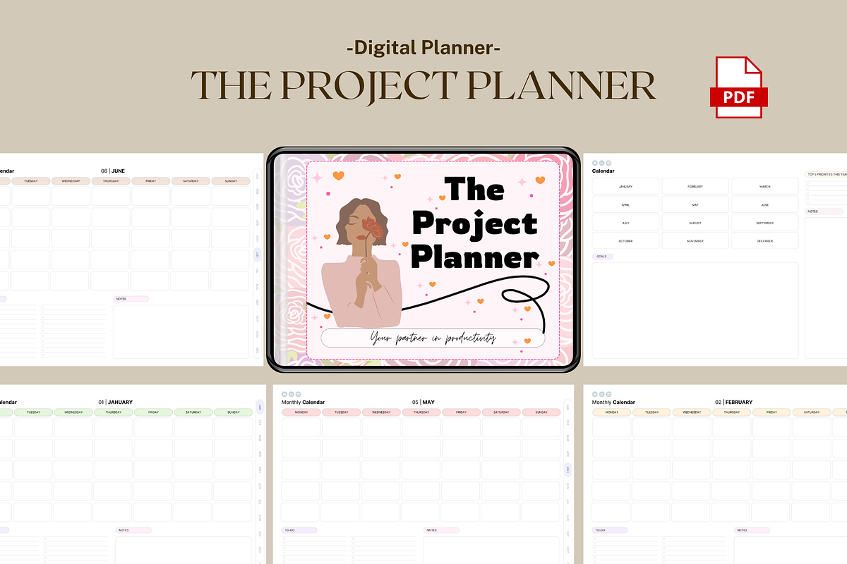 Project Planner, Project Organizer, a Templates & Theme by bellaROSEworkshop (Photo 1 of 5)