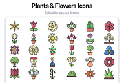 100 Plants & Flowers Soft Fill Icons, an Outline Icon by Juicy Icons (Thumbnail 5 of 6)