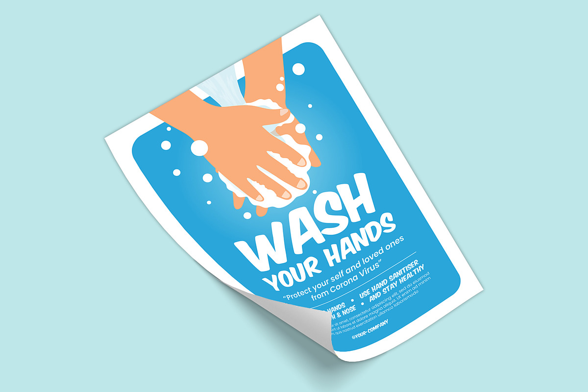 Wash Your Hands, a Flyer Template by Graphr (Photo 3 of 3)