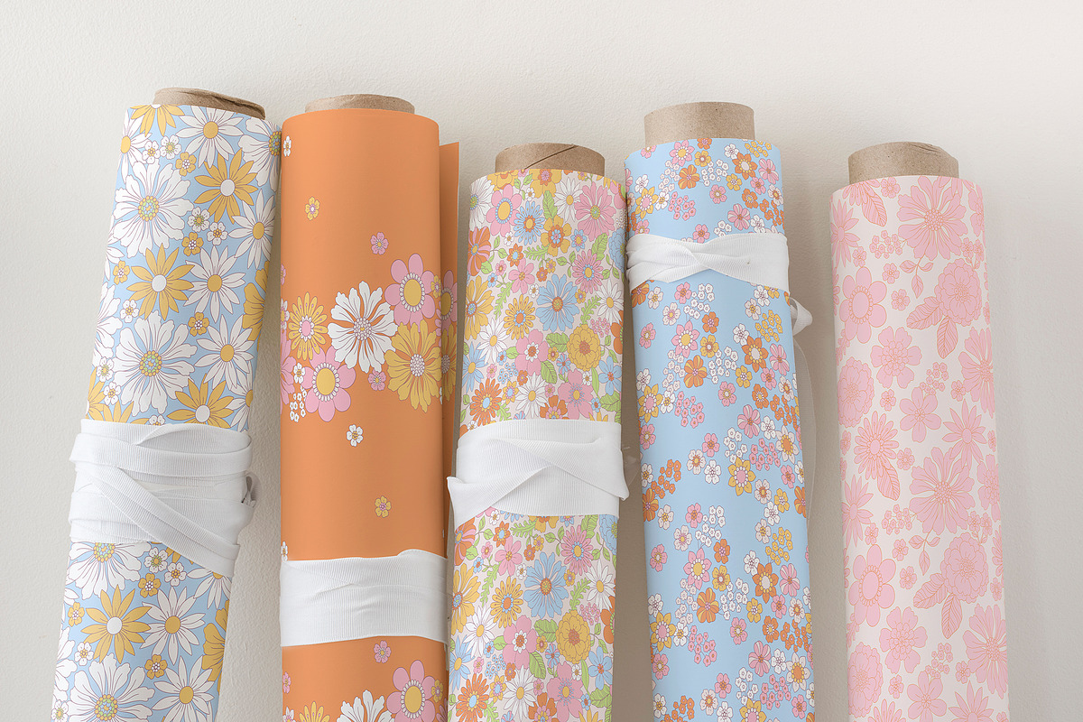 Pretty Floral Patterns & Clipart, a Pattern Graphic by Inna Moreva (Photo 4 of 12)