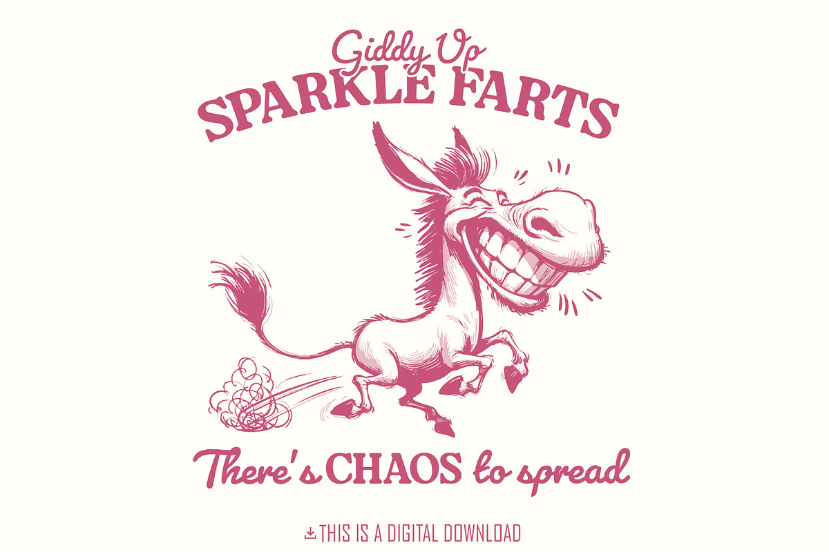 Giddy Up Sparkle Farts PNG, an Illustration by SharpMarketplace (Photo 1 of 9)