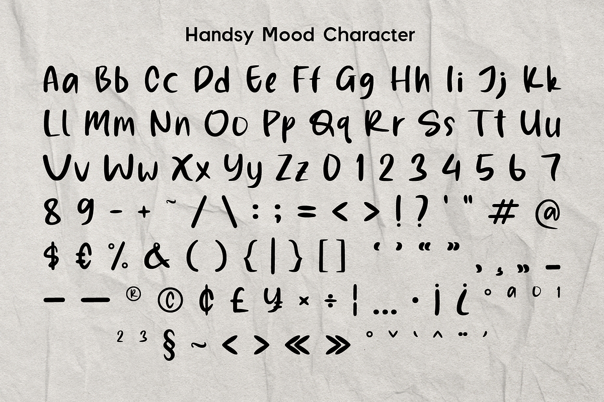 Handsy Mood - Bold Script, a Script Font by Indotype Foundry (Photo 3 of 10)