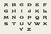 Sharp Wedge Serif Typeface, a Serif Font by Century Library (Thumbnail 2 of 6)
