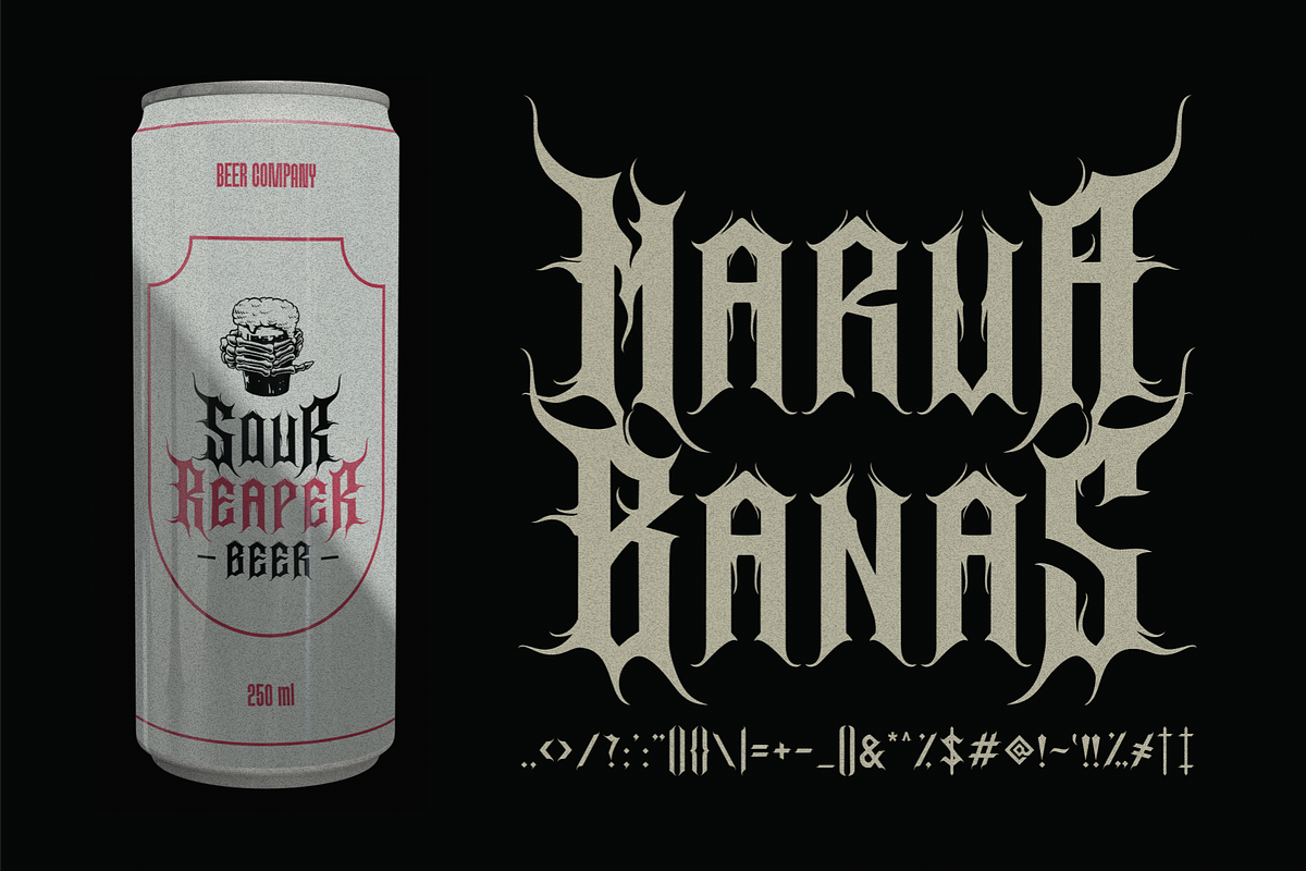 Banas, a Blackletter Font by Marvadesign (Photo 6 of 7)