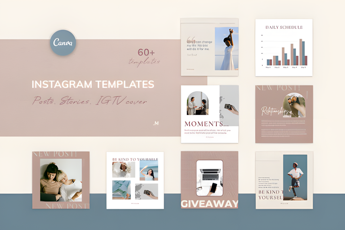 Instagram Templates Nude, a Social Media Template by Ink Gallery (Photo 1 of 6)