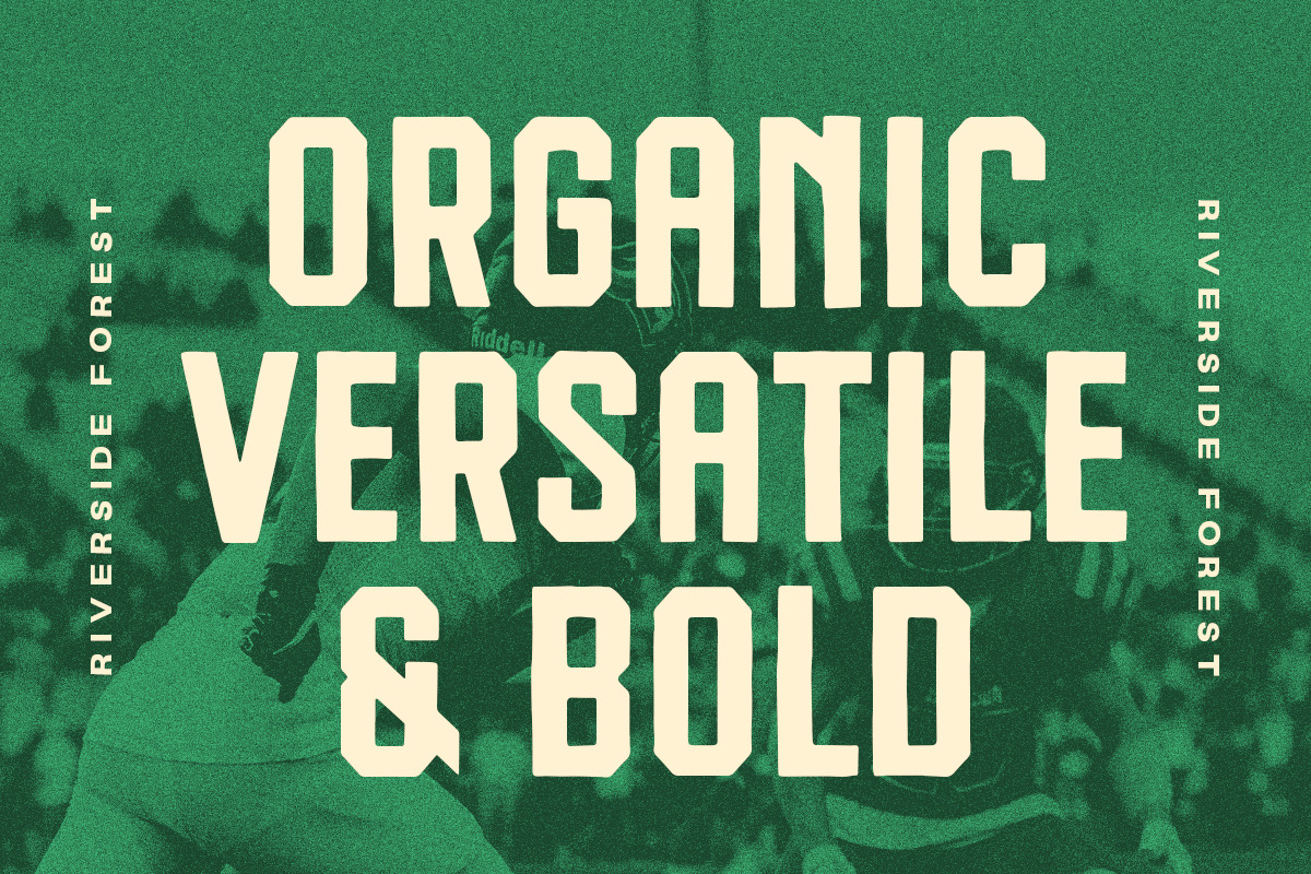 Riverside Forest - Organic Display, a Handwritten Font by Letterhend Studio (Photo 4 of 8)