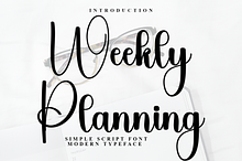 Weekly Planning
