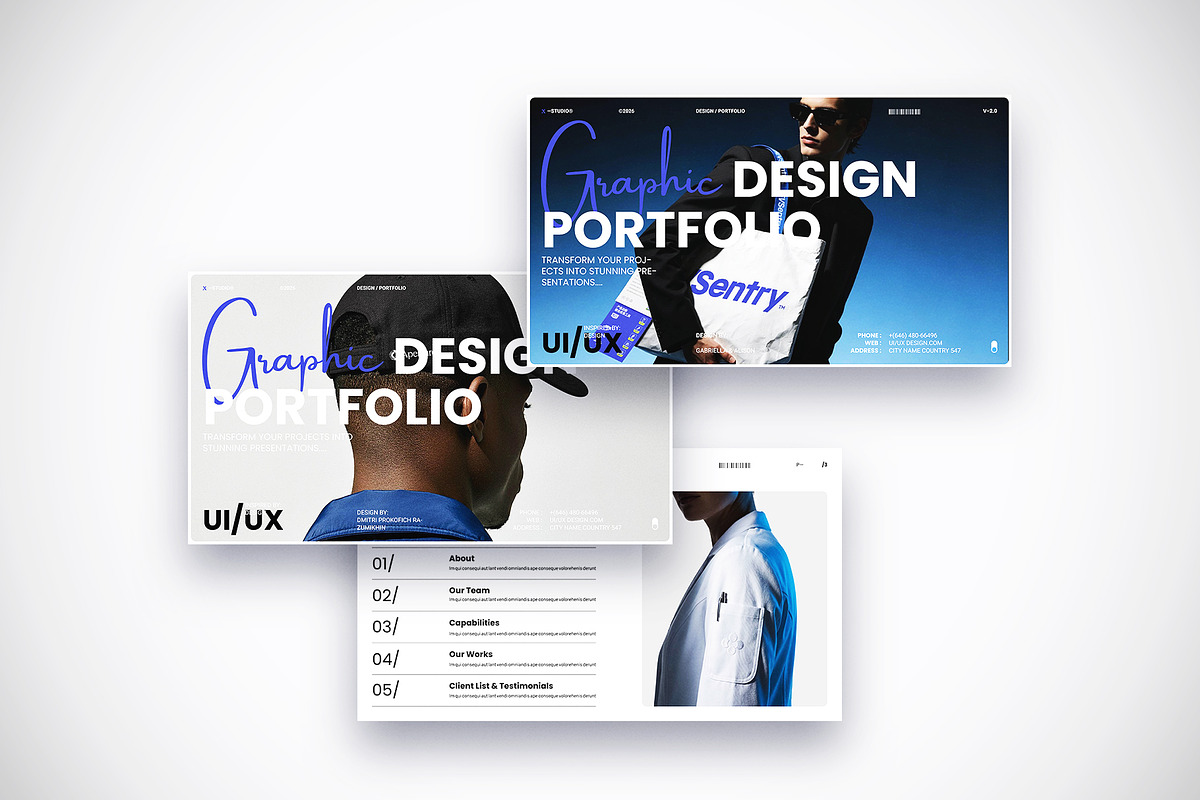 Minimal Design Portfolio Template, a Presentation Template by Studio Monova (Photo 8 of 19)