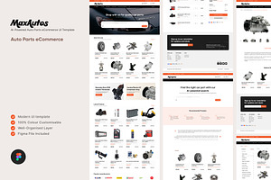 MaxAuto – Auto Parts eCommerce, a Landing Page Template by MadeByDotun