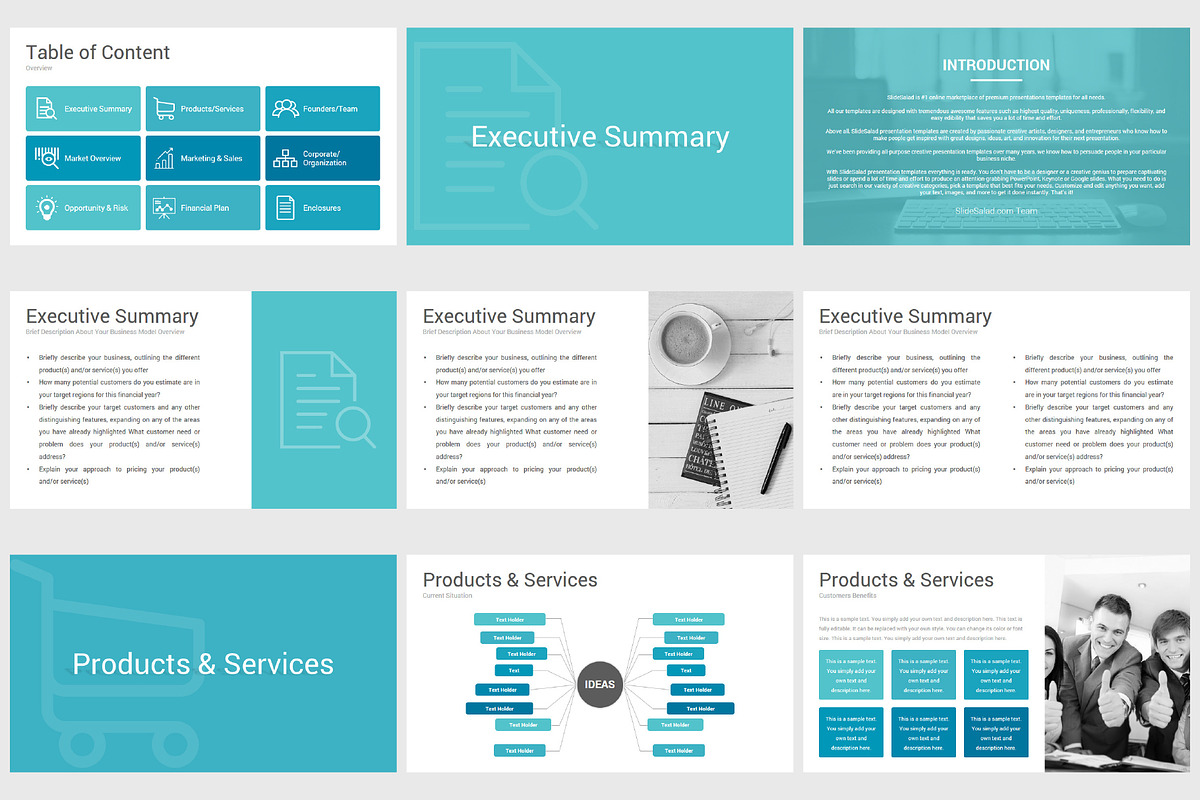 Business Plan Google Slides Template, a Presentation Template by SlideSalad (Photo 7 of 35)