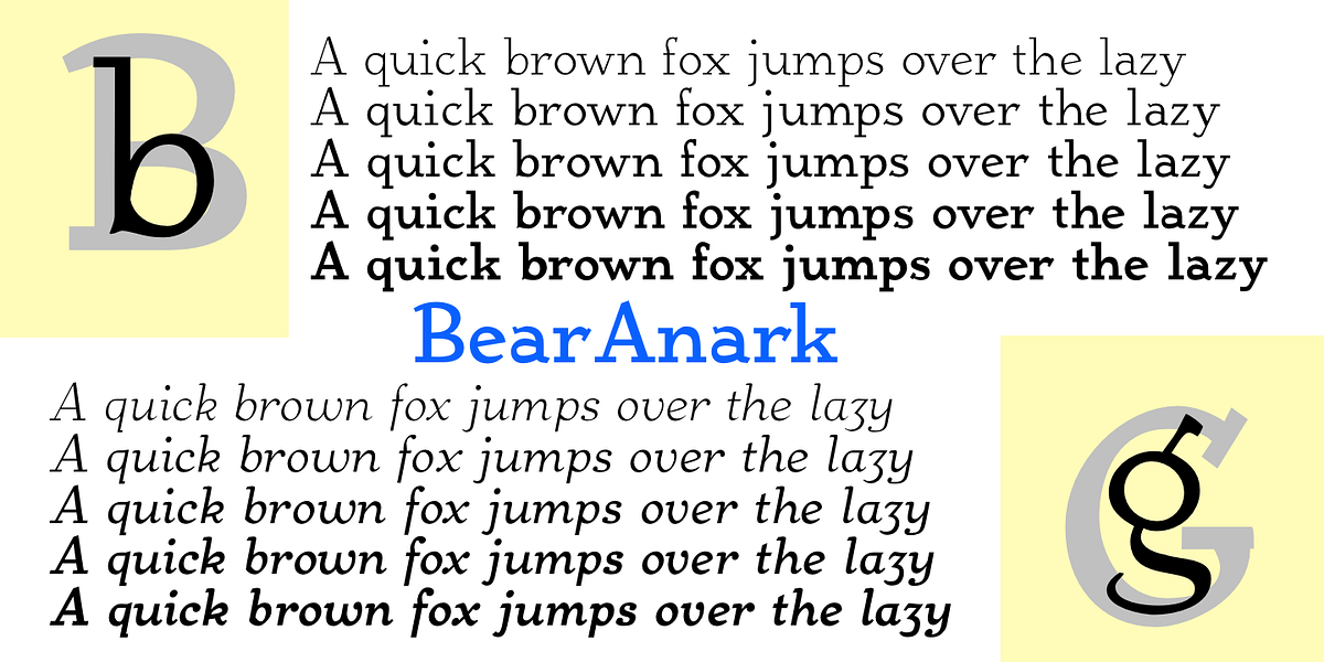 BearAnark, a Serif Font by Ingrimayne Type (Photo 3 of 10)
