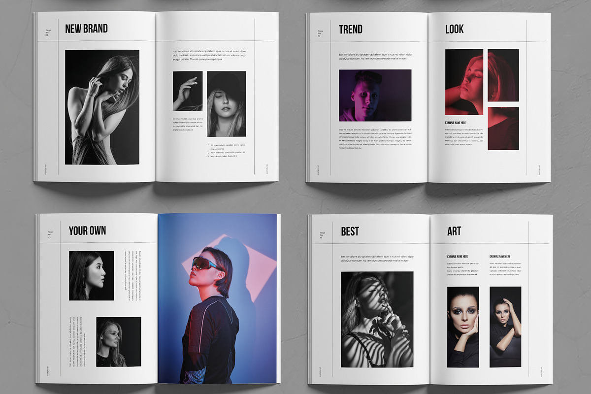 Look Book Template