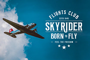Aviation - Vintage Typeface, a Sans Serif Font by uyo66 (Thumbnail 12 of 14)