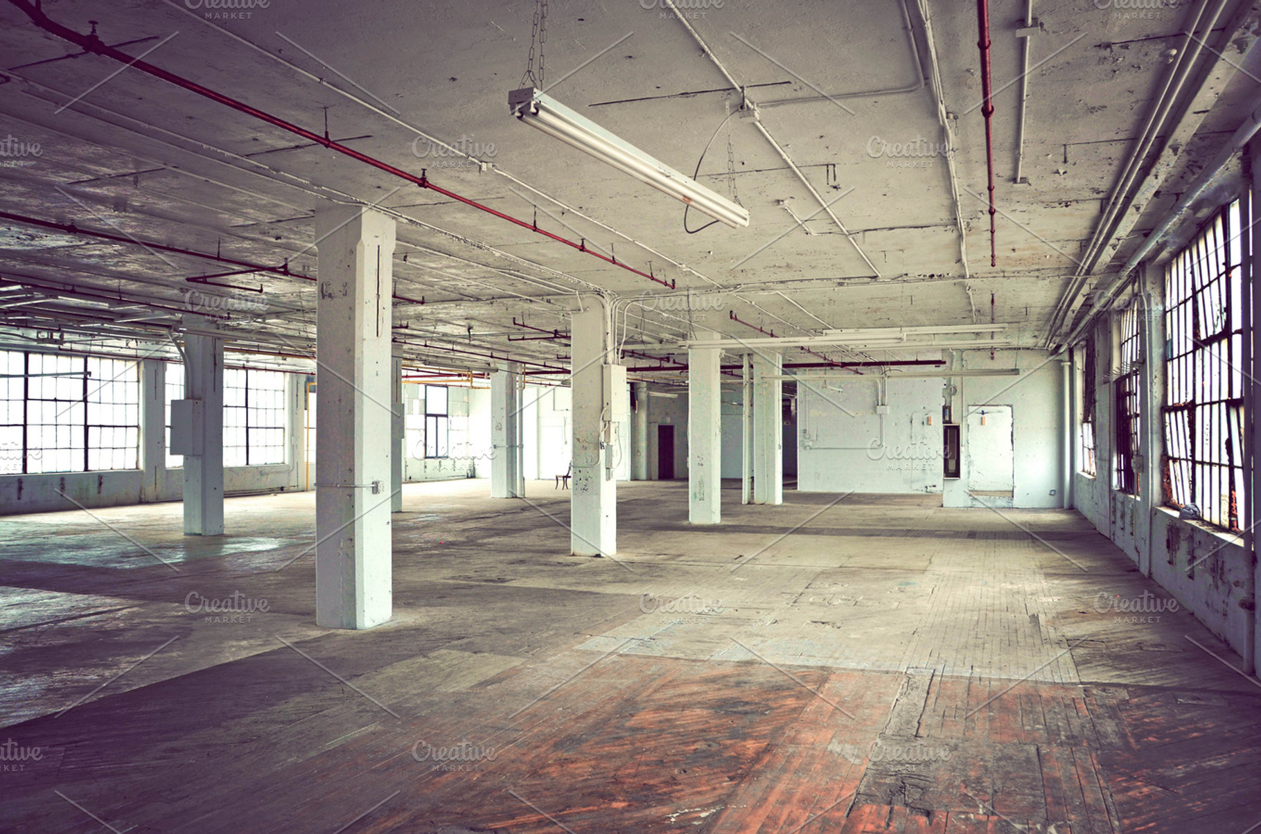 Empty Factory Room Photo, an Industrial Photo by Hit Pictures