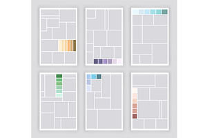 Photo collage template set, an Illustration by Things for designers