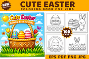 Bold and Easy Easter Coloring Book, a Seasonal Illustration by Design Station (Thumbnail 1 of 3)