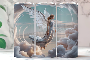 3D Elegant White Angel Tumbler, an Arts & Entertainment Photo by LamanAzalea