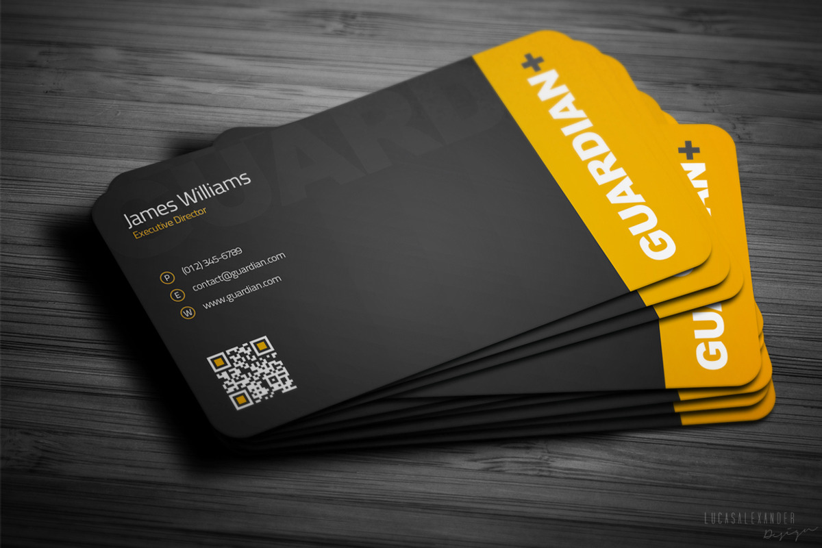 Safety Business Card, a Business Card Template by Lucas Alexander (Photo 3 of 3)