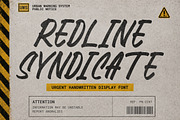 Redline Syndicate Display Font, a Handwritten Font by Rillatype (Thumbnail 1 of 9)