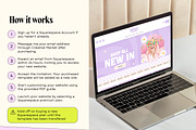Purple Retro Squarespace Template, a Squarespace Template by Template Twist Shop (Thumbnail 5 of 10)