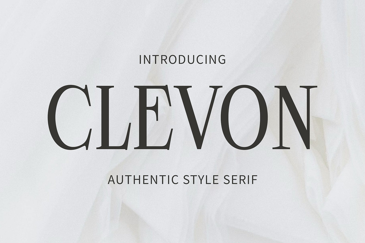 Clevon – Authentic Serif, a Serif Font by Craft Supply Co. (Photo 1 of 8)