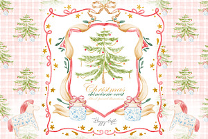 Christmas Chinoiserie Crest, an Illustration by TheHappyGiftArt
