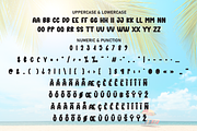 Summer Beach | Script Font, a Script Font by Scratchones (Thumbnail 7 of 8)