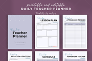 DAILY TEACHER PLANNER TEMPLATE CANVA, a Templates & Theme by Elegant_Studio44 (Thumbnail 2 of 4)