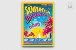 Summer Holidays Flyer Template V2