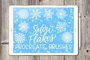 Snowflake Procreate Stamp Brushes, a Brush Add-On by Alexis Gentry (Thumbnail 5 of 8)