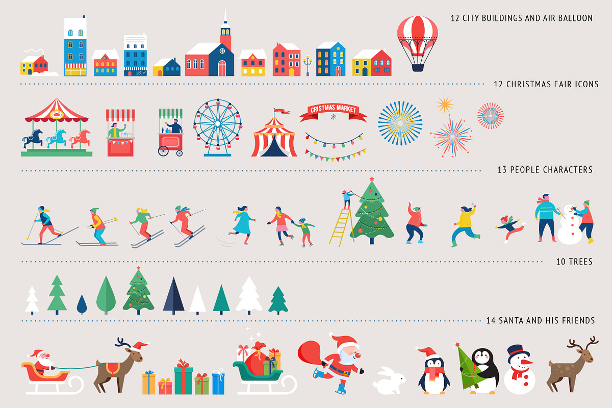 Winter wonderland designer's toolkit, an Animal Illustration by Marish (Photo 2 of 9)