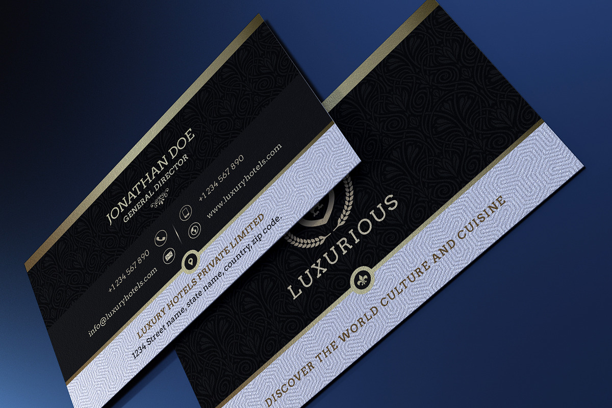 100 Modern Business Card Bundle, a Business Card Template by GraphicsEgg (Photo 25 of 102)