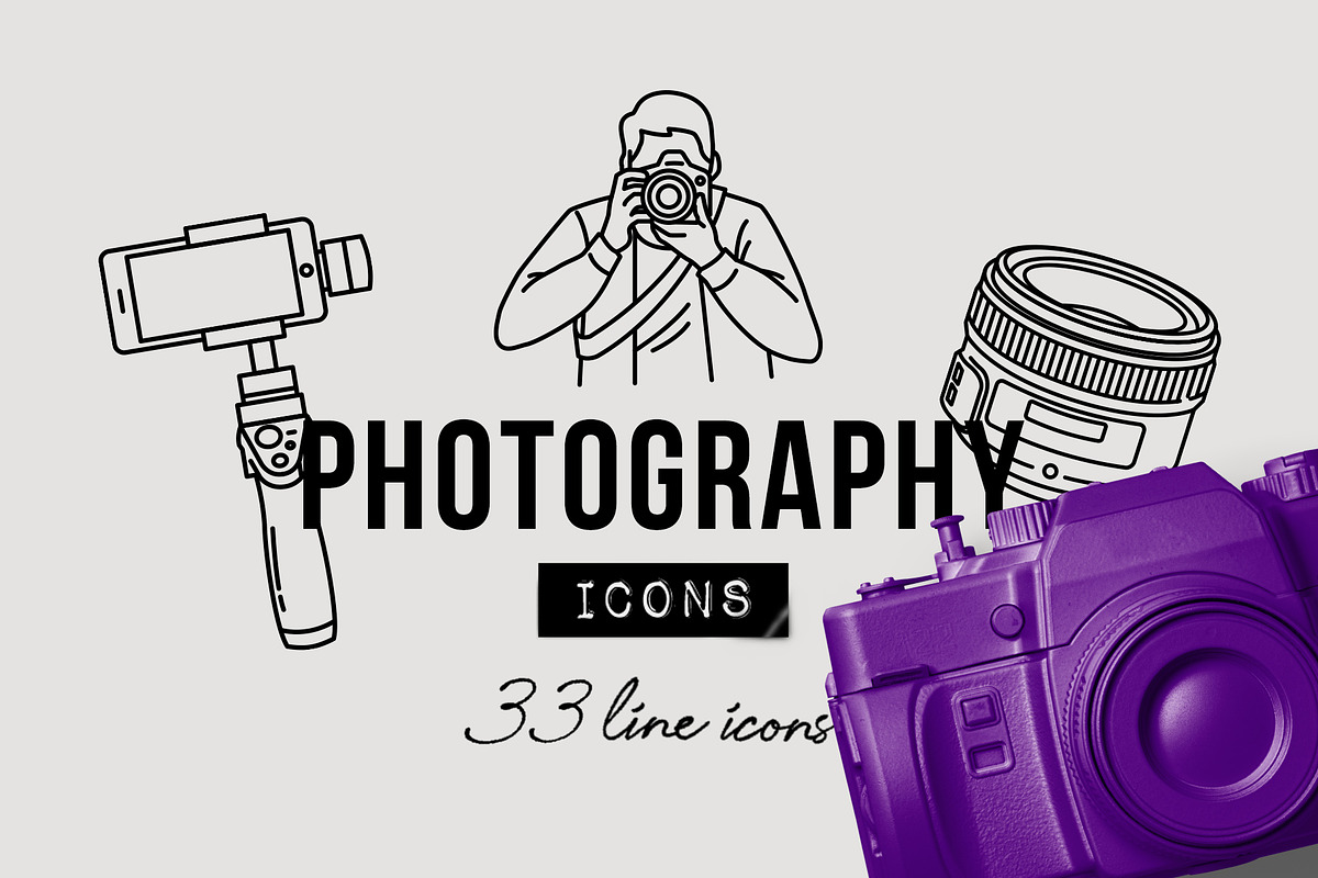 Camera & Photography Icons Pack, an Outline Icon by Hatch Design Workshop (Photo 9 of 9)